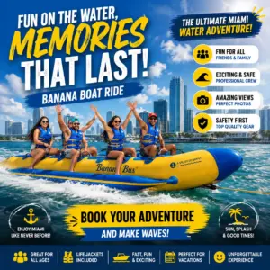 Banana Boat Ride in Miami: Official Booking Center at Bayside Marketplace