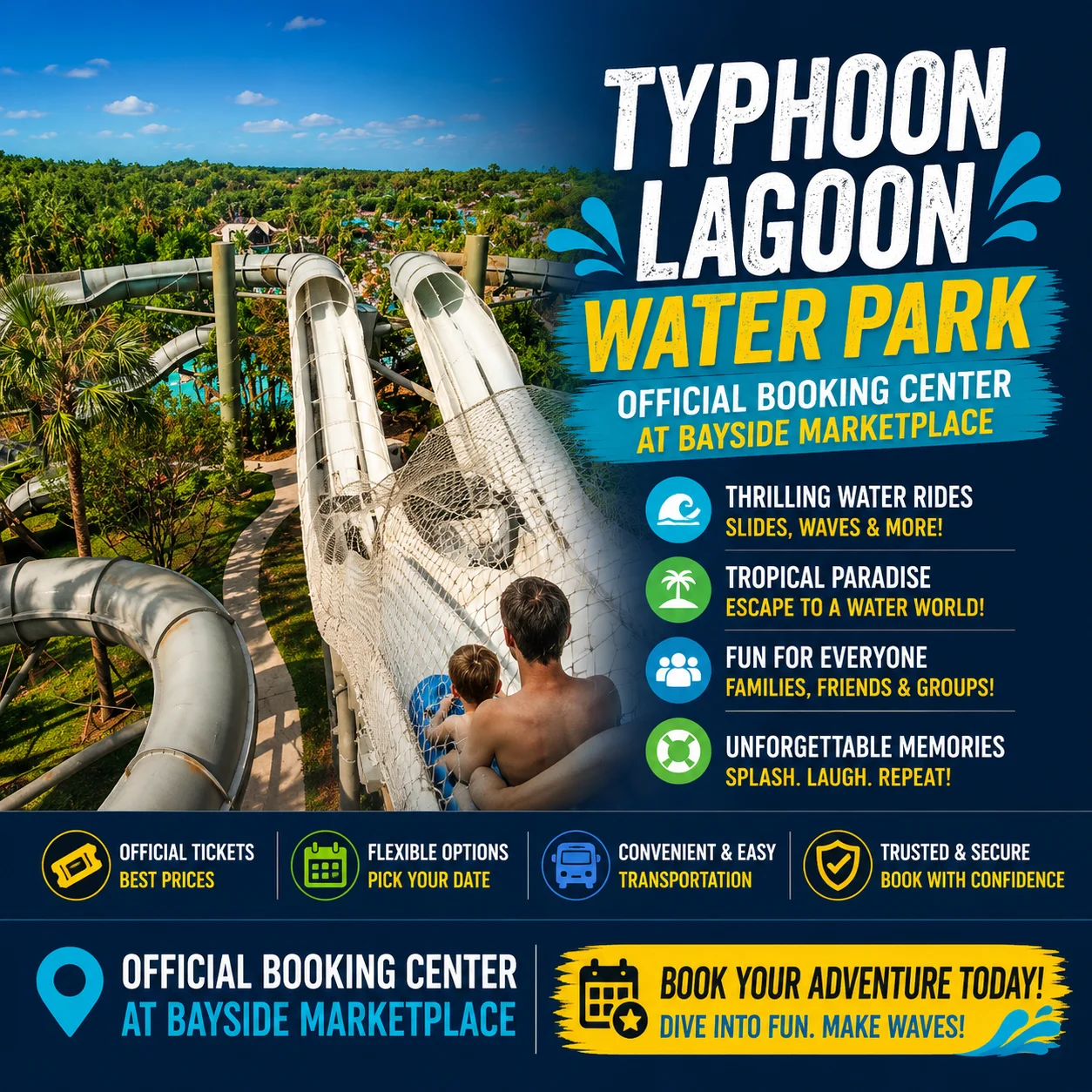 Disney’s Typhoon Lagoon Water Park: Official Booking Center at Bayside