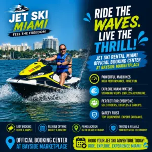 Jet Ski Rental Miami: Official Booking Center at Bayside Marketplace