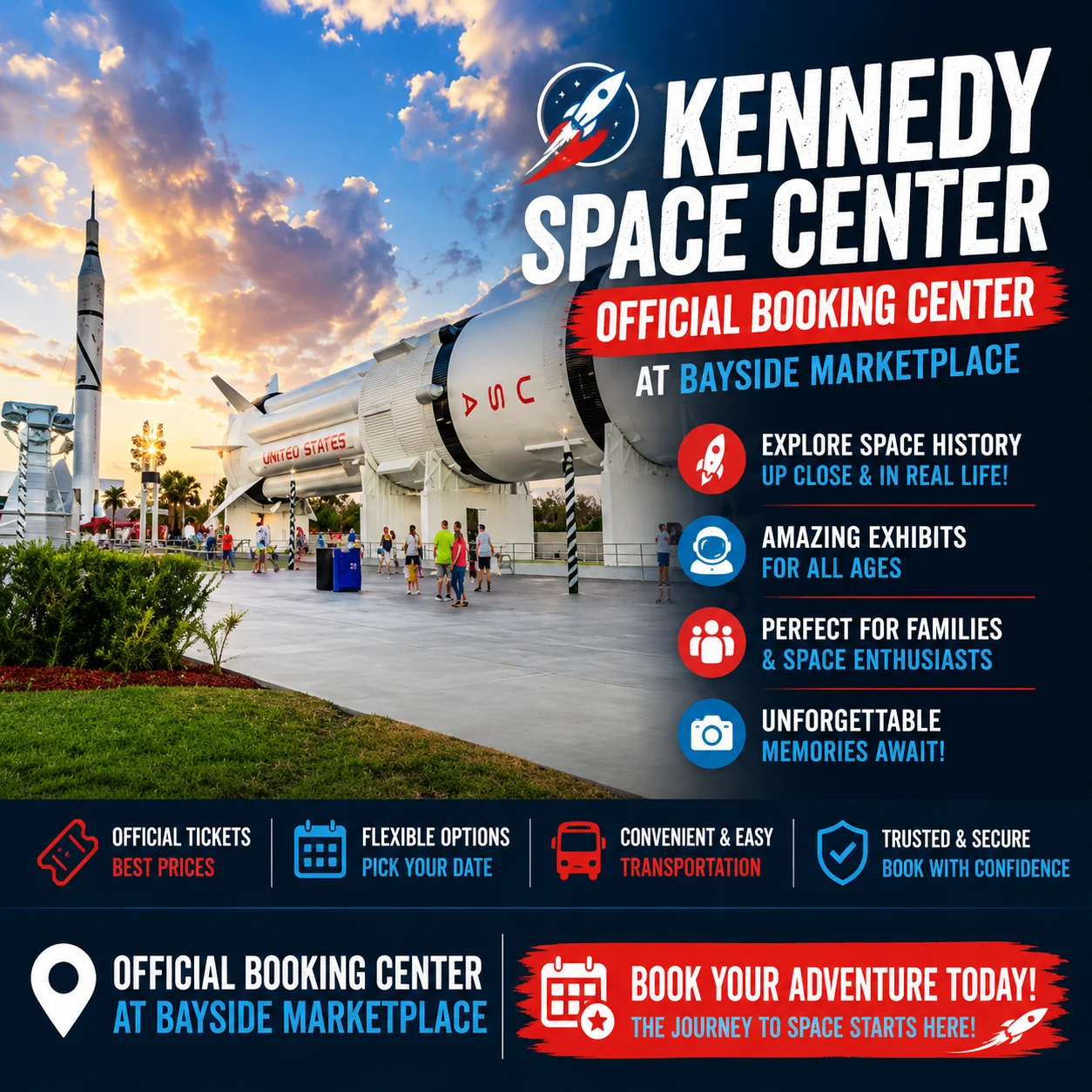 Kennedy Space Center: Official Booking Center at Bayside Marketplace