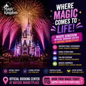 Magic Kingdom: Official Booking Center at Bayside Marketplace