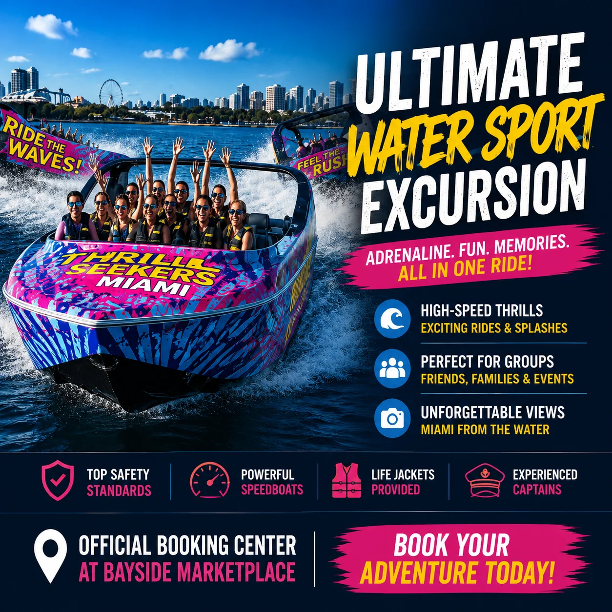 Ultimate Water Sport Excursion: Official Booking Center at Bayside Marketplace