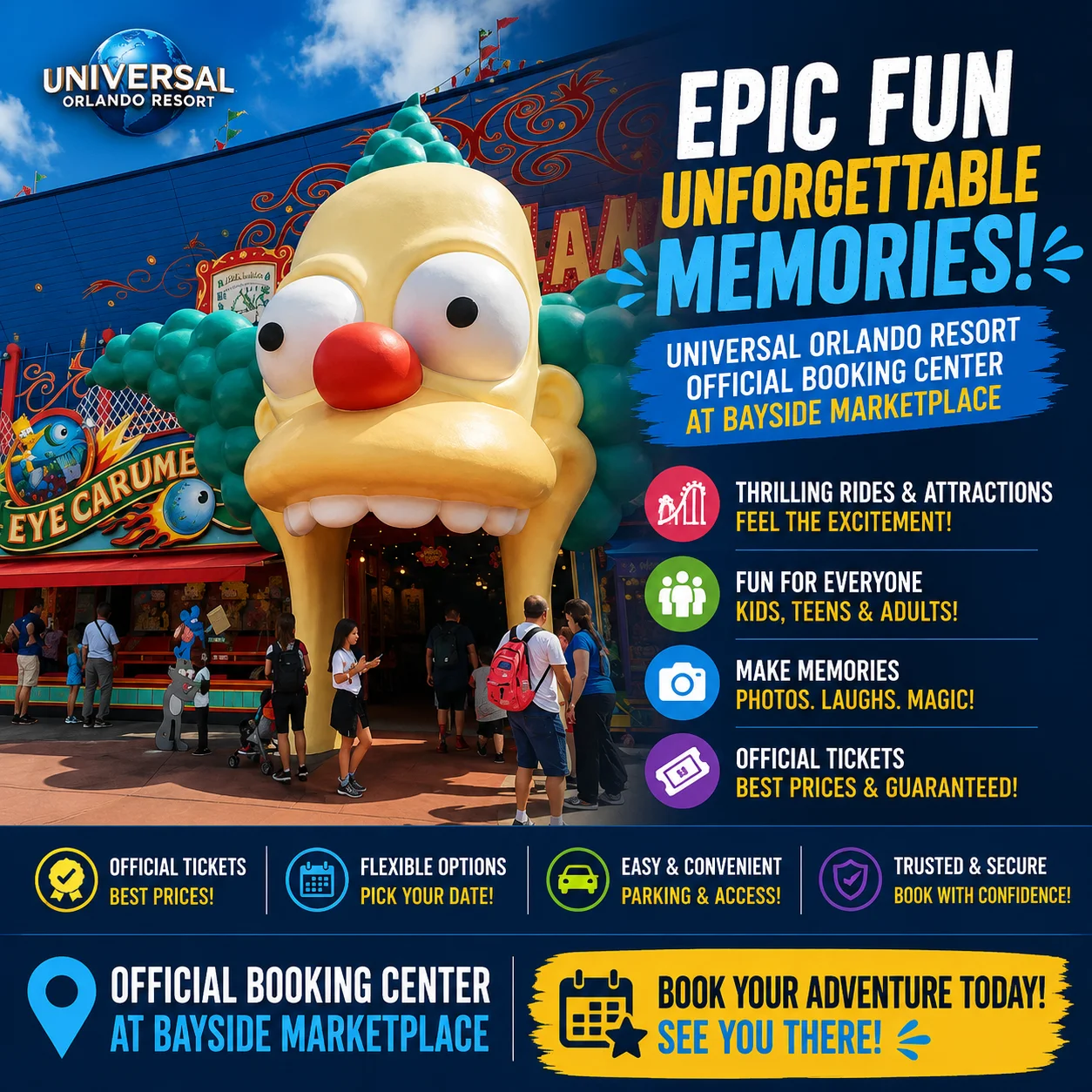 Universal Orlando Resort: Official Booking Center at Bayside Marketplace