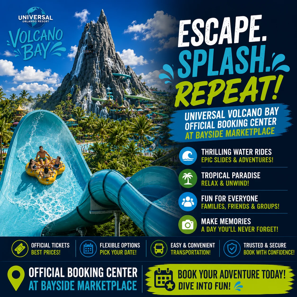 Universal Volcano Bay: Official Booking Center at Bayside Marketplace