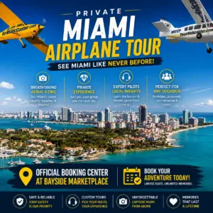 Private Miami Airplane Tour: Official Booking Center at Bayside